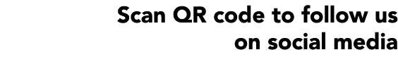Scan QR code to follow us on social media