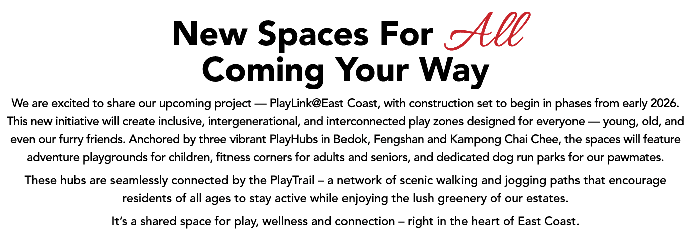 New Spaces For All Coming Your Way We are excited to share our upcoming project — PlayLink@East Coast, with construct...