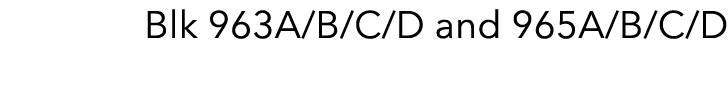 Blk 963A/B/C/D and 965A/B/C/D