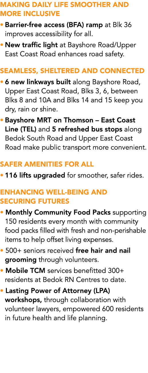 Making Daily Life Smoother AND More Inclusive • Barrier free access (BFA) ramp at Blk 36 improves accessibility for a...