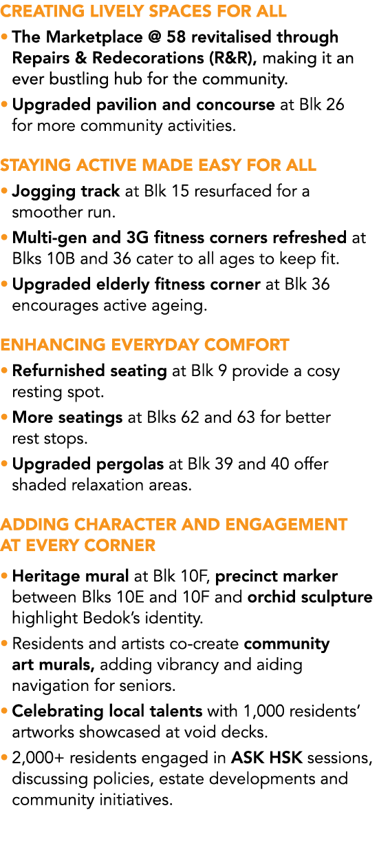 Creating Lively Spaces for ALL • The Marketplace @ 58 revitalised through Repairs & Redecorations (R&R), making it an...