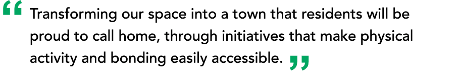 “ Transforming our space into a town that residents will be proud to call home, through initiatives that make physica...