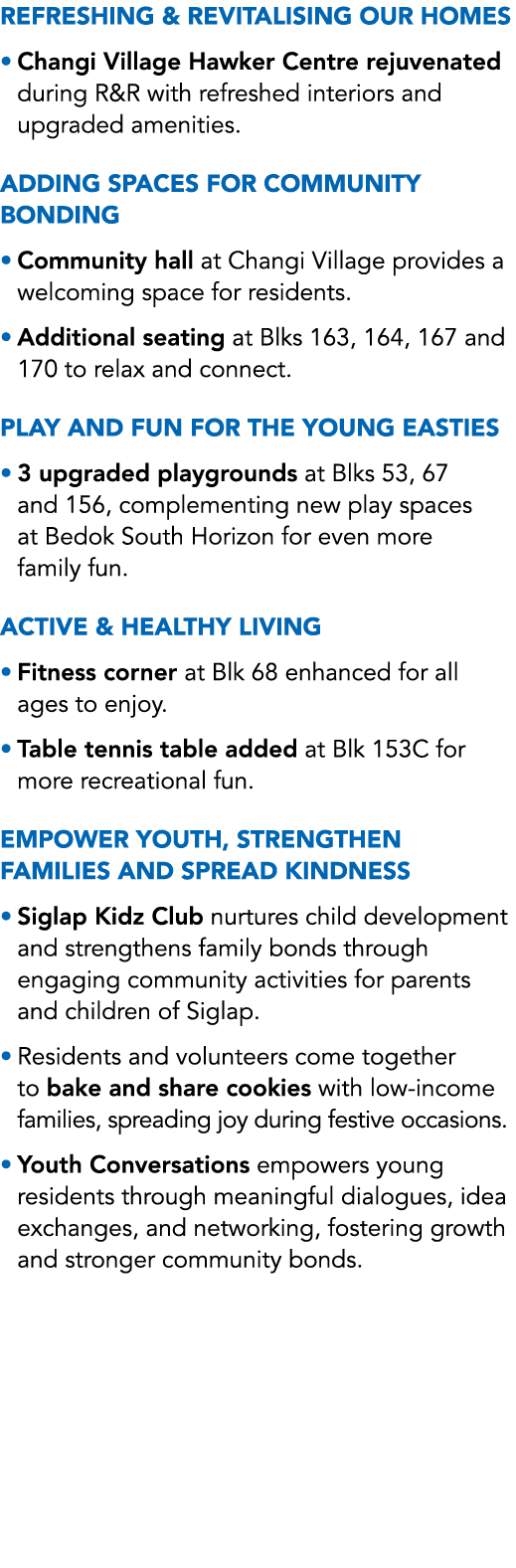 Refreshing & Revitalising Our Homes • Changi Village Hawker Centre rejuvenated during R&R with refreshed interiors an...